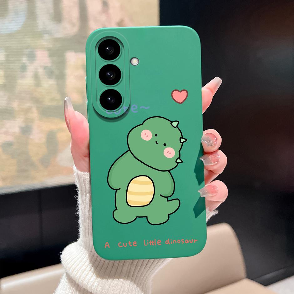 Чехол Для Samsung Galaxy S26 Plus Ultra Милый Мультяшный Динозавр Силиконовый Защитный Чехол Для SamsungGalaxyS26 Plus S26Ultra Fundas
