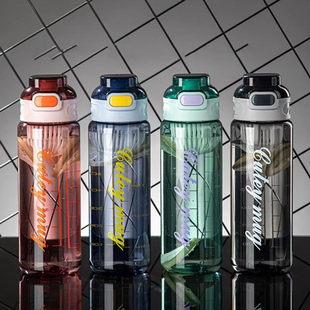 PP 1000ml Sports Water Bottle Large Capacity Outdoor Sports Kettle Colorful Plastic Cup School