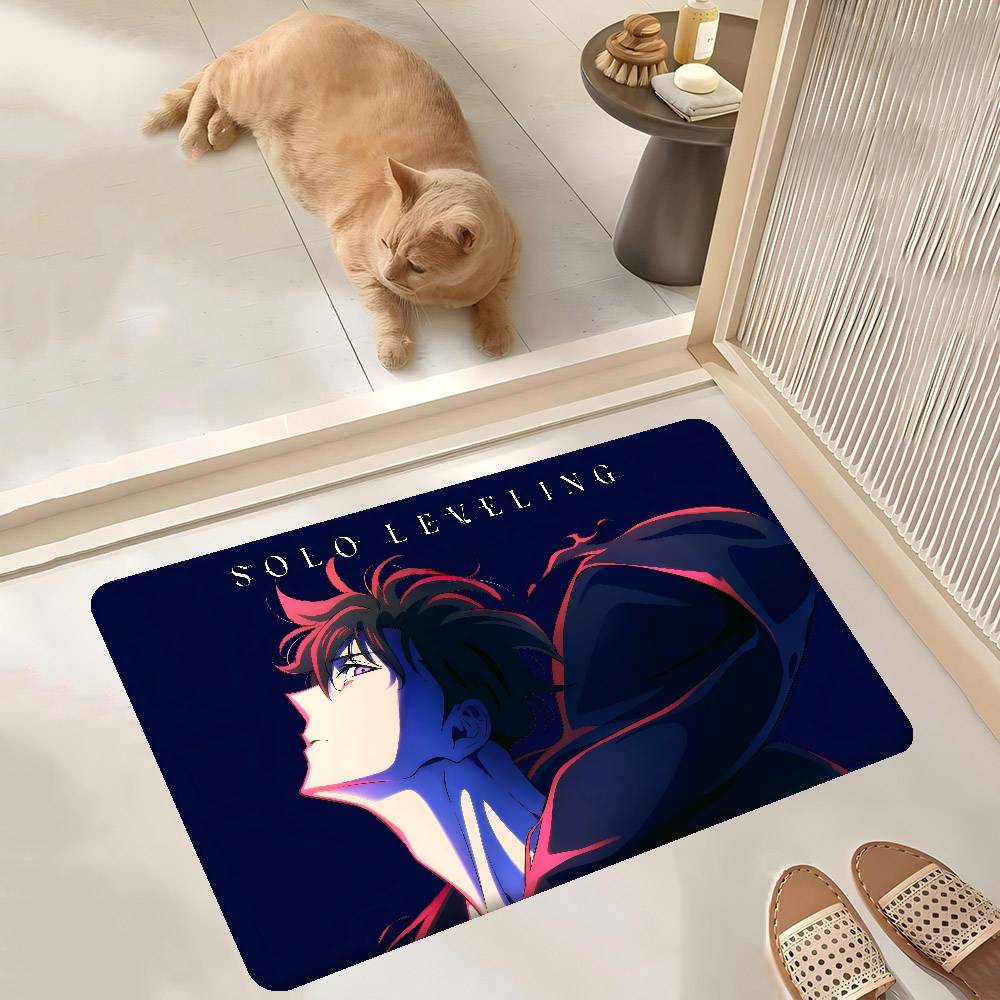 S-Solo Leveling Floor Mat Retro Multiple Choice Living Room Kitchen Rug Non-Slip Modern Home Decor