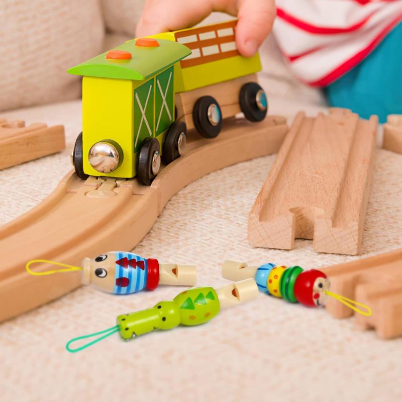 Деревянный свисток Животное Ручная работа Деревянный свисток Подарок на вечеринку Праздничное празднование Инструмент для поддержки Веселый звук животного Шумогенератор Спорт