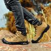 Men's Hiking Shoes Leather Outdoor Shoes Wear-resistant Men Trekking Walking Hunting Tactical Sneakers