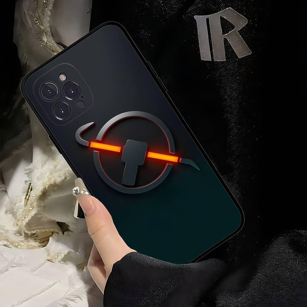 Чехол для телефона Half Life Для iPhone 17 16 15 14 13 12 11 Pro Max Plus Mini Мягкий Черный Чехол