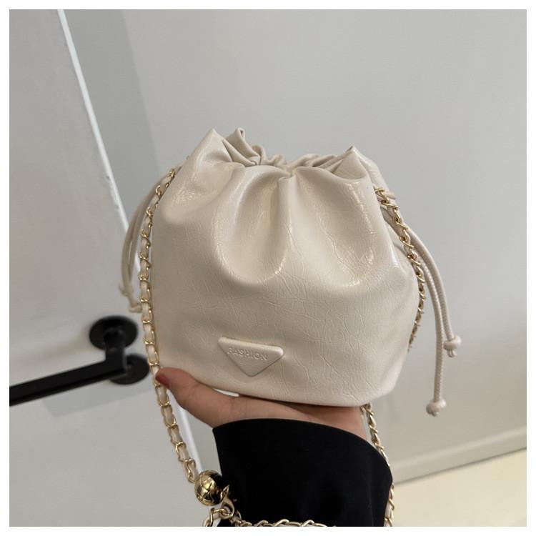 Шикарная городская сумка-ведро для женщин из мягкой искусственной кожи с кулиской