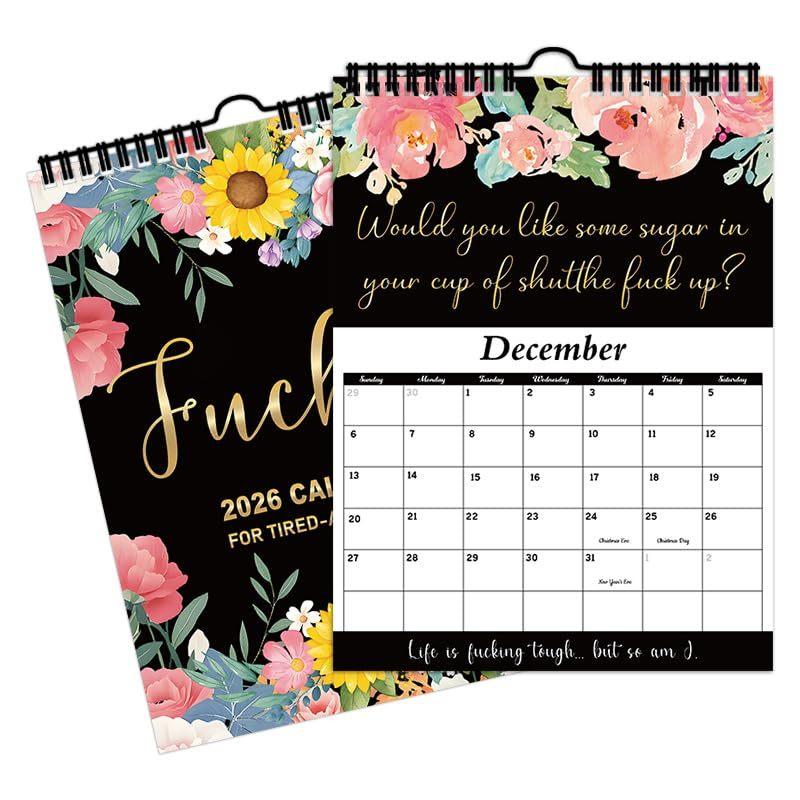 2026 Calendar For Tired Women Home Office Wall Calendar Fun Schedule Management Thick Paper Calendar