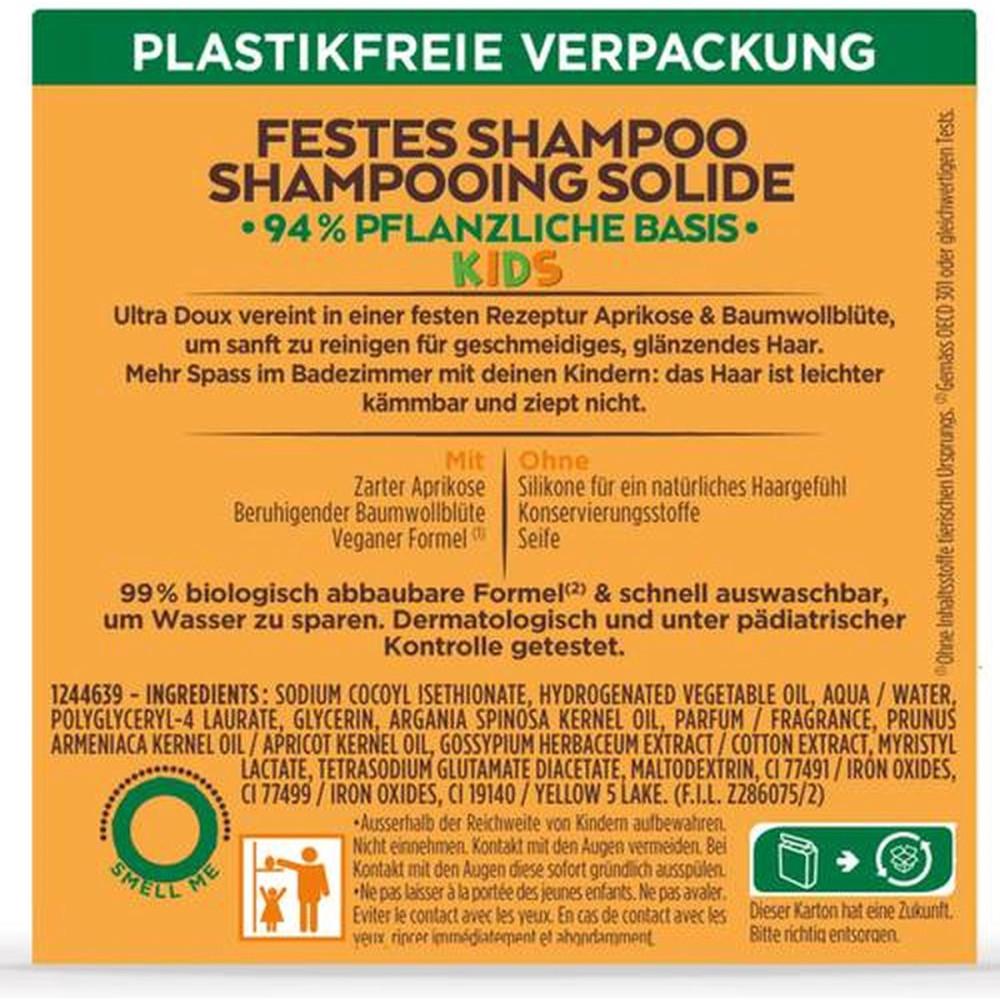 Garnier Ультрамягкий твердый шампунь для детей - Абрикос и Хлопковый Цветок -