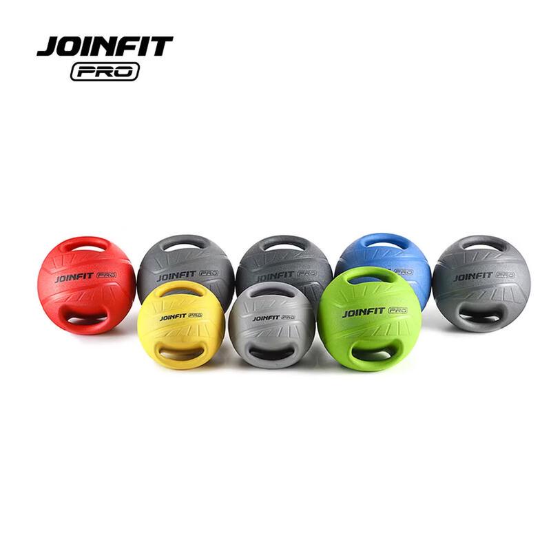Jie Ying Fei Double Handle Solid Rubber Medicine Ball