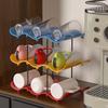Anti-Fall Cup Storage Rack Large Capacity Water Cup Holder Wavy Multi-layer Finishing Rack  Pantry