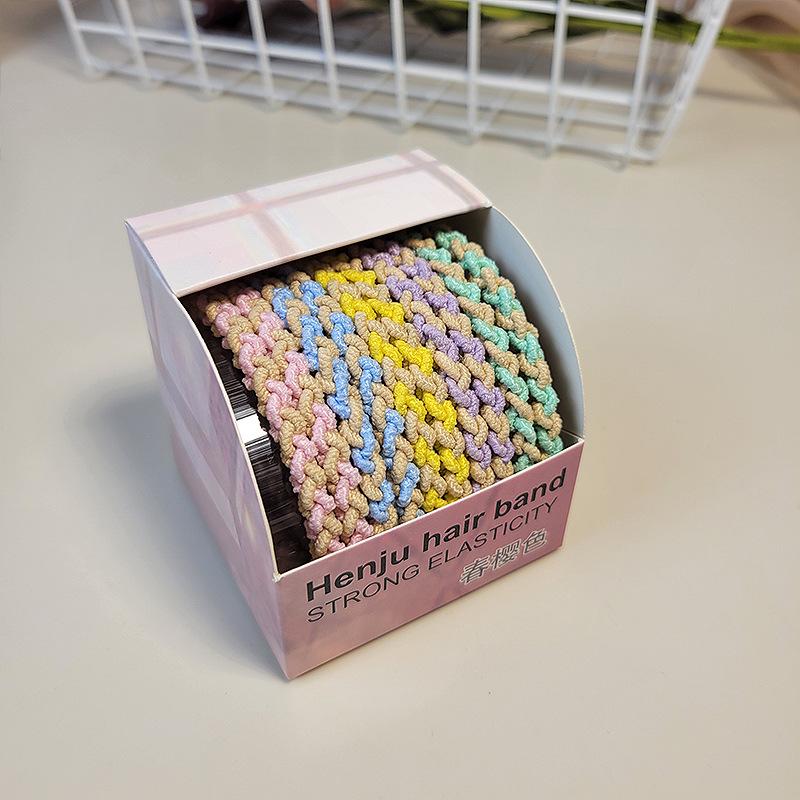 Высокоэластичные женские толстые бесшовные резинки для волос - прочный корейский стиль