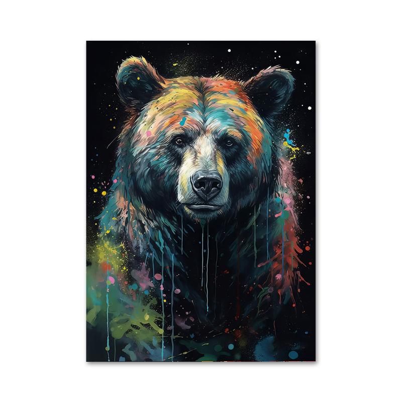 Абстрактное животное обезьяна лев тигр портрет акварель холст картина постер и принты граффити настенное искусство картина для домашнего декора