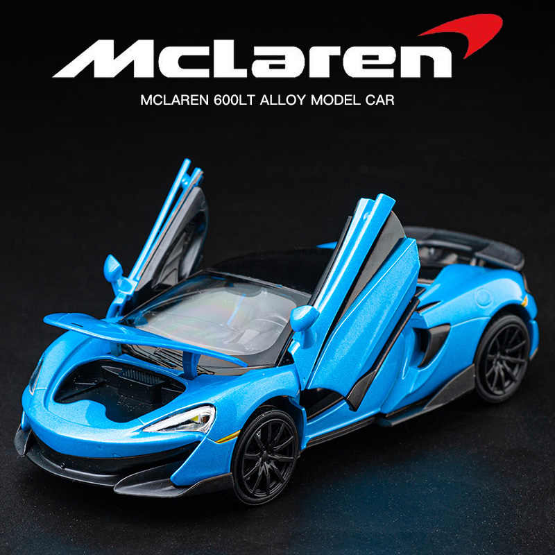 1/32 McLaren 600LT Super Sport игрушечная модель автомобиля литая металлическая миниатюрная модель транспортного средства со звуком и светом коллекция подарок для детей