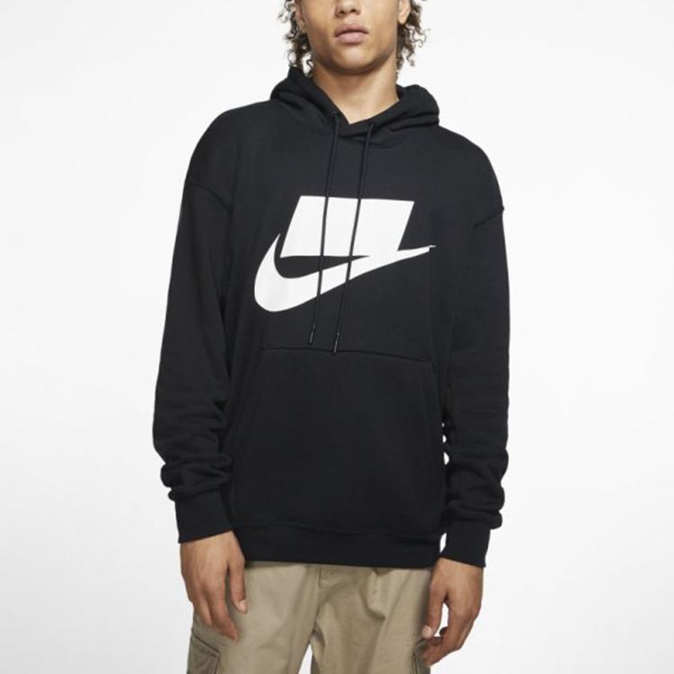 Nike Мужская спортивная одежда NSP PO FT Худи с графическим принтом Черный BV4541-010