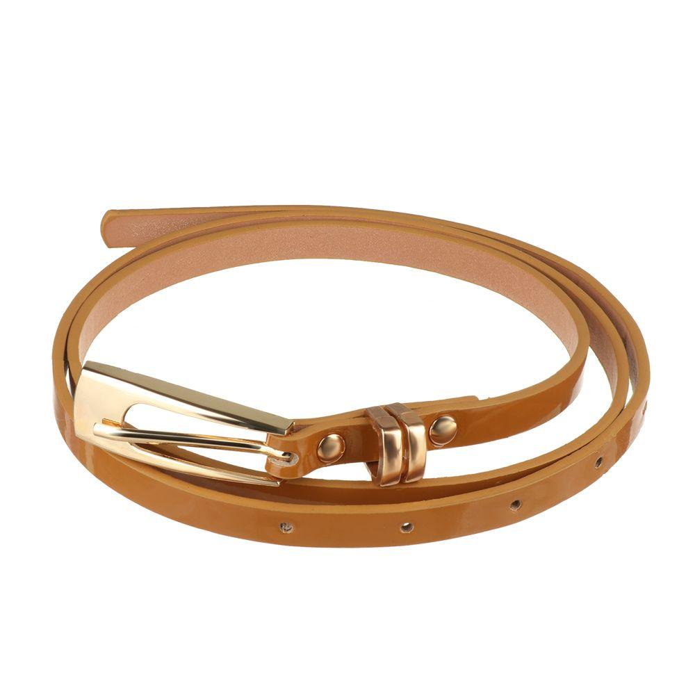 Регулируемый повседневный пояс из искусственной кожи, женский пояс-кушак для платья, узкий тонкий пояс, пояс на талию