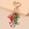 Милый Рождественский Брелок Снеговик Подвески для Ключей для Женщин Девочек Украшение для Сумки DIY Ювелирное Изделие Ручной Работы Подарок