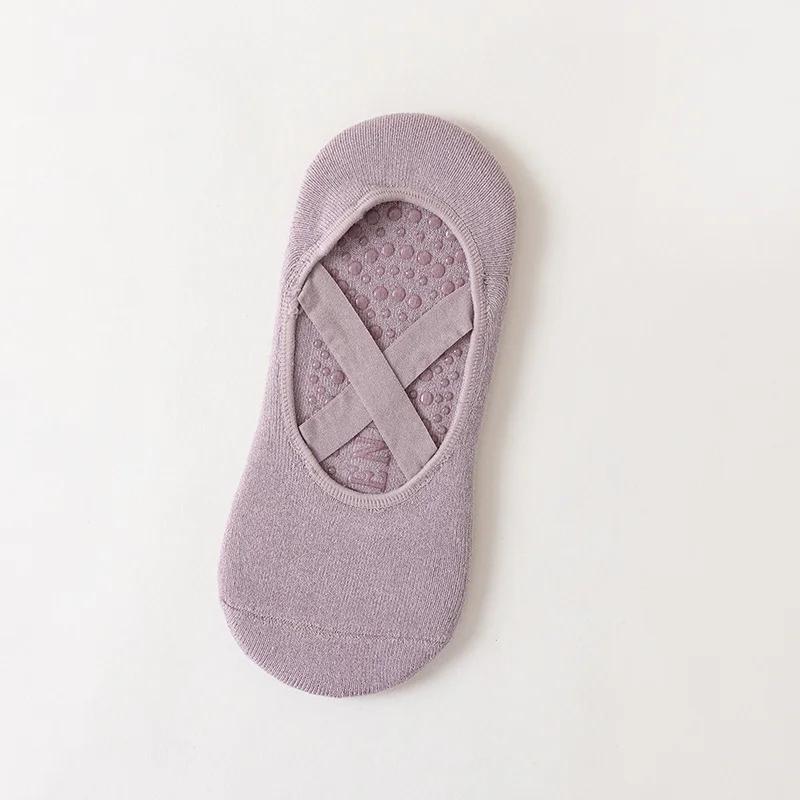 3 Pairs/5 Pairs/1 Pair Yoga Socks Women Cotton Silicone Non-slip Pilates Grip Towel No-Show Barre Breathable Bandage Sports Sock