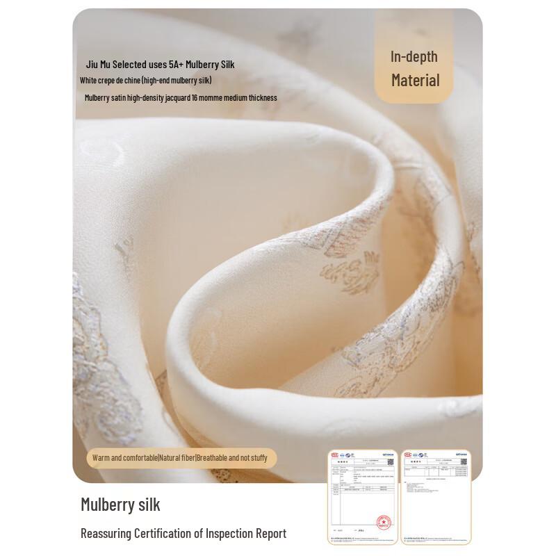 JIUMU Women's Mulberry Silk Square Scarf SJ027