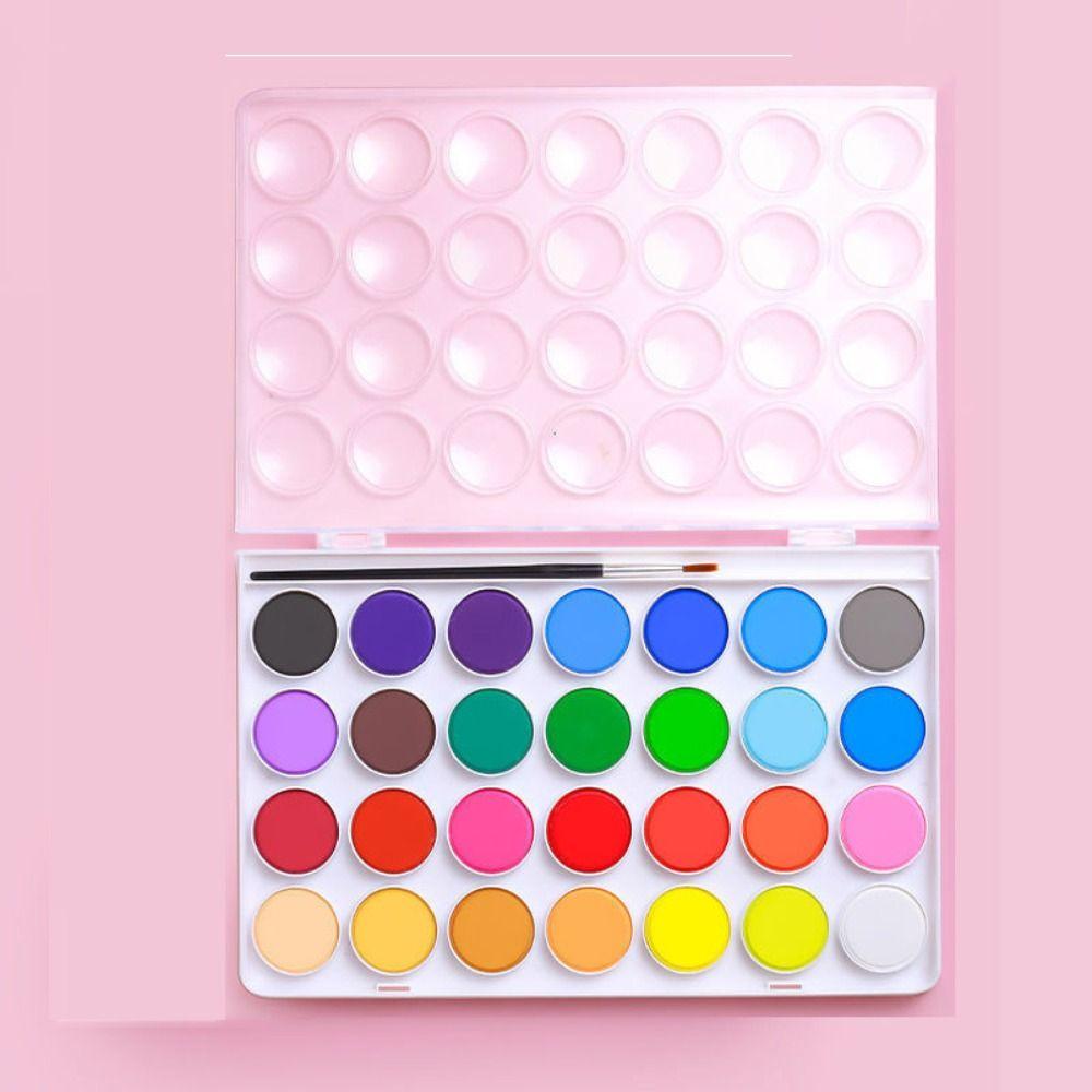 Набор акварельных красок 48 цветов, палитра акварельных красок для начинающих, набор кистей для взрослых