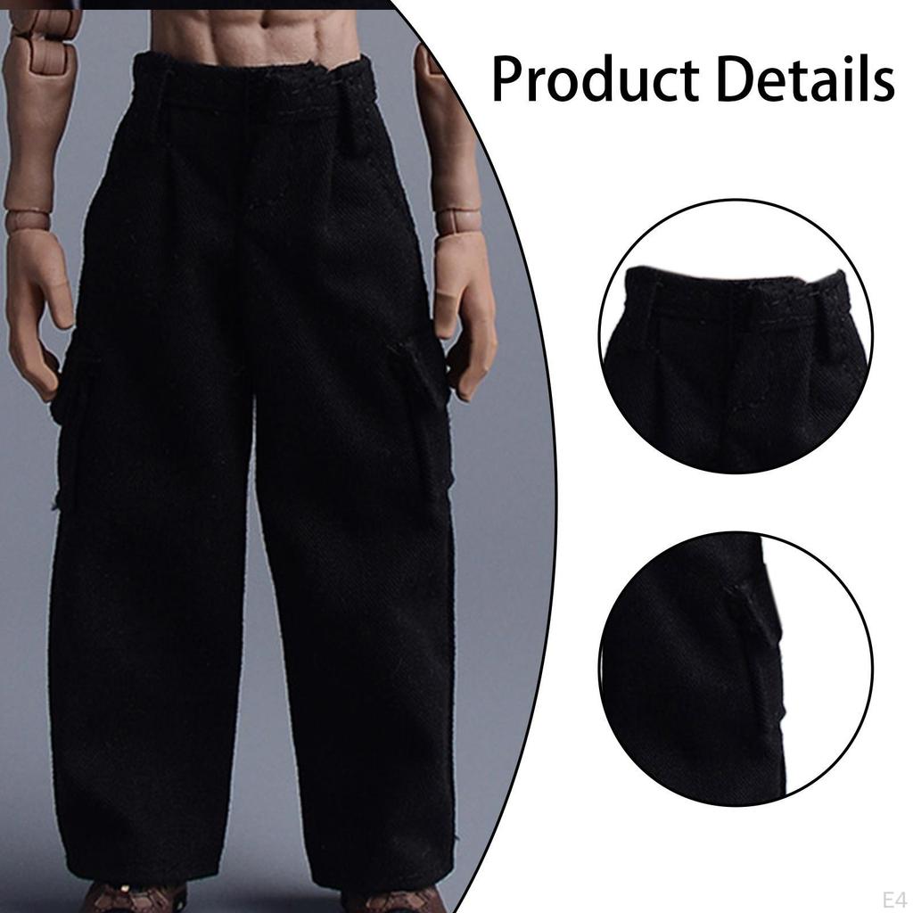 1/12 Action Figure Clothes Doll Costume Pants Mini Fashion Miniature Clothing Dress Up for 6 Inch