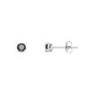 Earrings - LOVA LOLA VAN DER KEEN - Black Solitaire - 925 Sterling Silver - Synthetic Diamond - 4 Mm