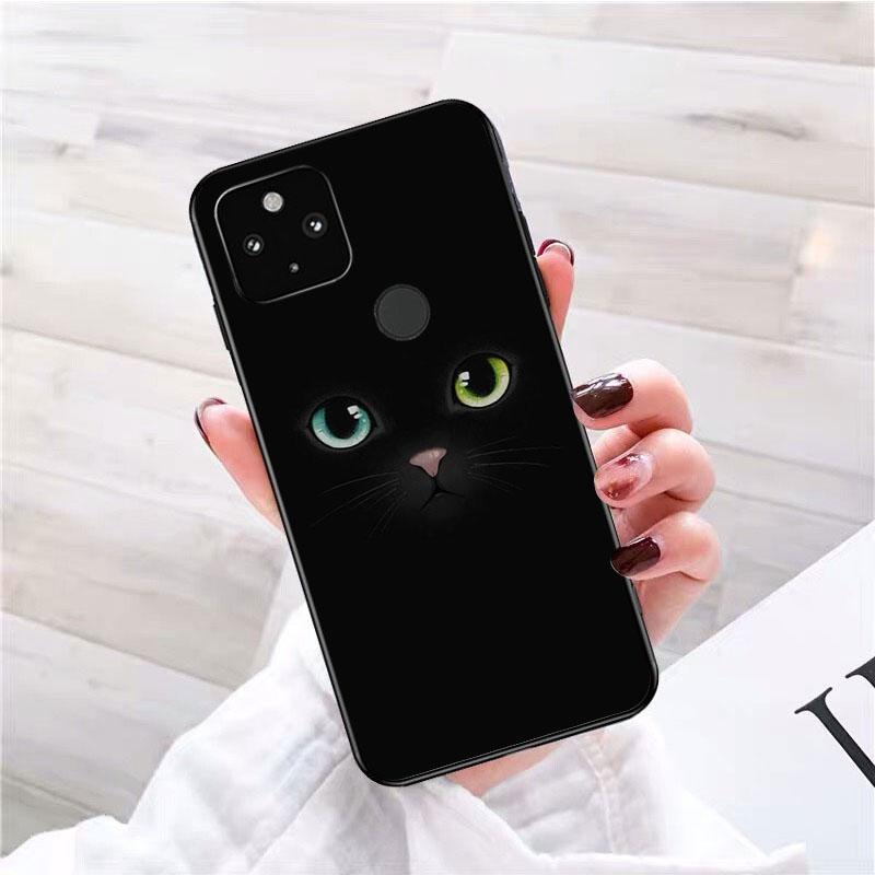 Чехол для телефона с черным кошачьим взглядом для Google Pixel 7 Pro 7 6A 6 Pro 5A 4A 3A Pixel 4 XL Pixel 5 6 4 3 XL 3A XL 2 XL