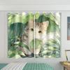 Шторы для спальни, высокие, затемняющие, окна, милый котенок, домашняя гостиная, спальня, комната, плотная затемняющая драпировка, милый узор, хит продаж