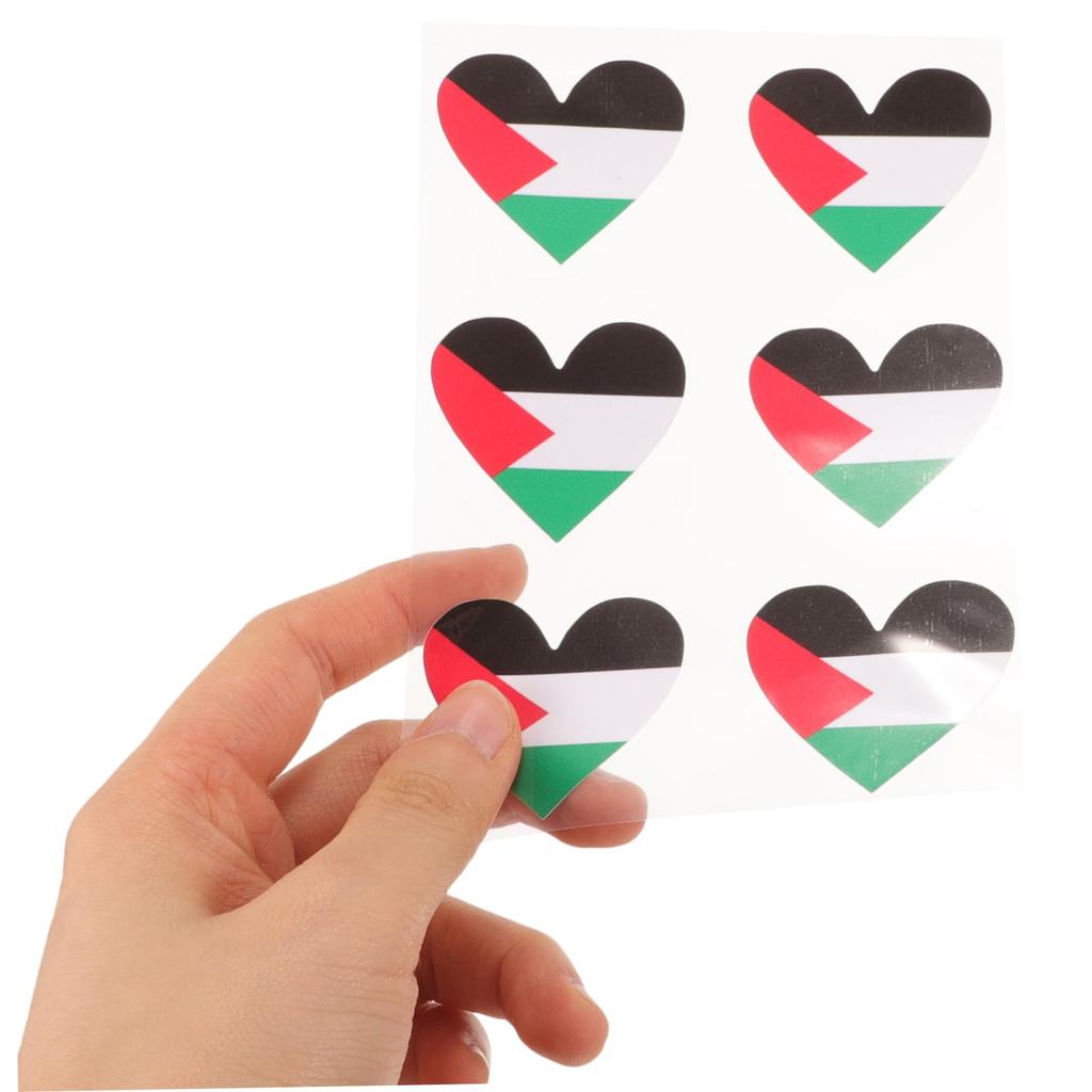 UPKOCH 8 Pcs Car Stickers, Palestinian Car Decal Flag Decal Gaza Sticker, Palestinian Flag