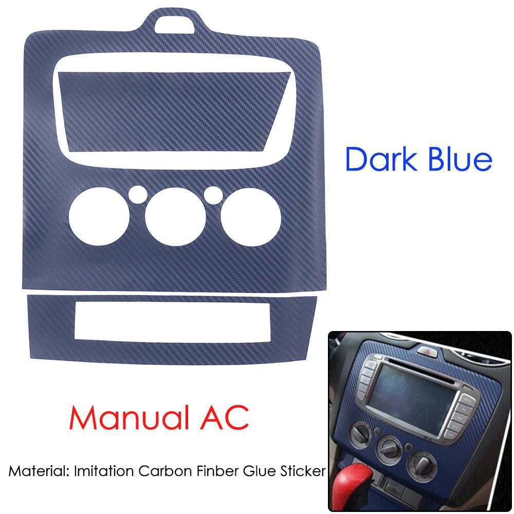 3D карбоновая наклейка Декоративная накладка на центральную консоль для Ford focus mk2 2009-2016 Автоаксессуары