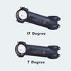 Вынос руля DJC UNO Сверхлегкий 17 градусов Совместим с рулями MTB Горный Дорожный Велосипед Вынос -7 31,8 мм 28,6 мм 60/70/80 мм/90/100/110/120/130 мм