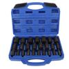 25PCS Screw Extractor Set SAE Size Efficient Hex Bolt Removal Tool for Automotive Home Mechanic