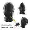 Leather Sexy Mask Adjustable Strap Character Party with Fake Penile Full Package Binding Couple Game Mask Flirting Hat 18+