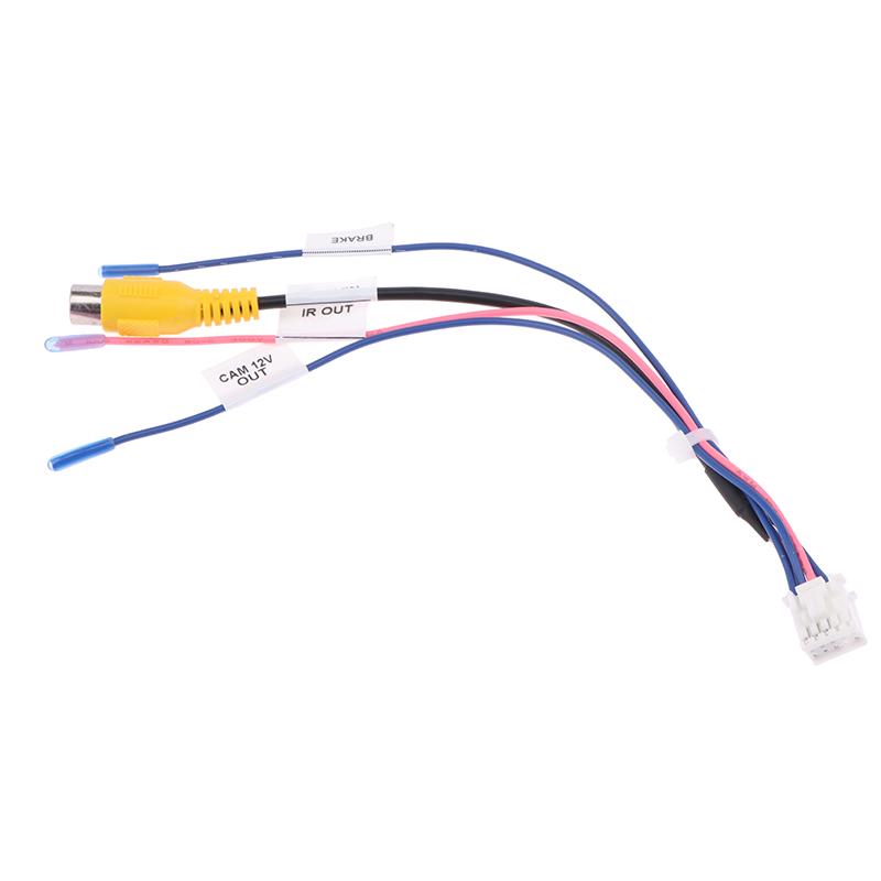 1PC RCA Reversing Rear View Cable Adaptor For Car Stereo Radio DVD Radio Monitor Cable Connector 10Pin Rear View Backup Camera