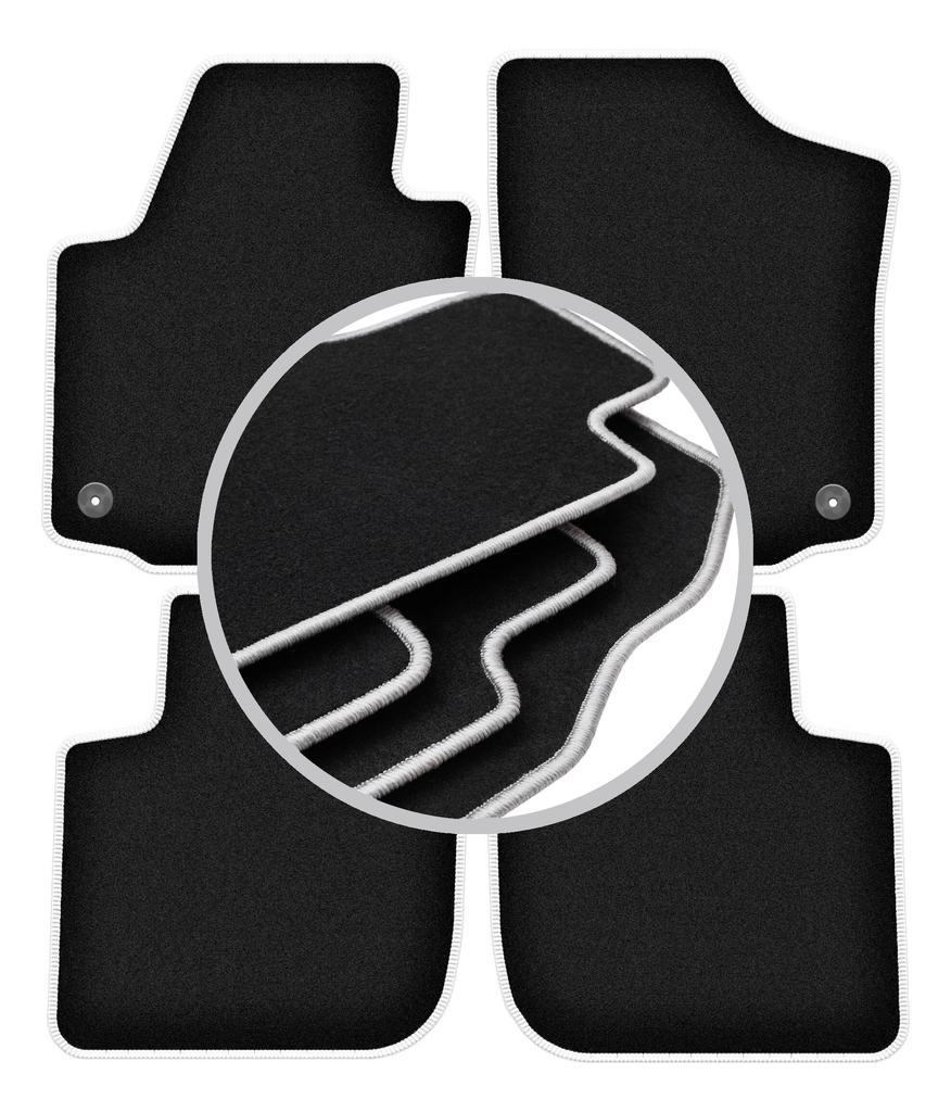 CARLUX-SILVER car mats for: Skoda Rapid liftback, sedan, spaceback, station wagon (2013-2019)