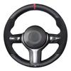 Black Suede Leather Blue Marker Steering Wheel Covers for BMW M2 M3 F80 F82 M4 M5 F12 F13 M6 F85 F87 X5 X6 F33 F30 M Sport