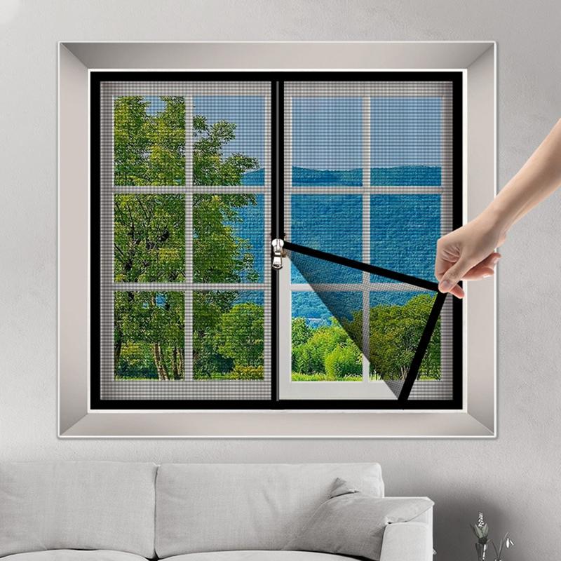 Антимоскитное окно, молния, самоклеящаяся оконная сетка, москитная сетка, невидимая, антимоскитная