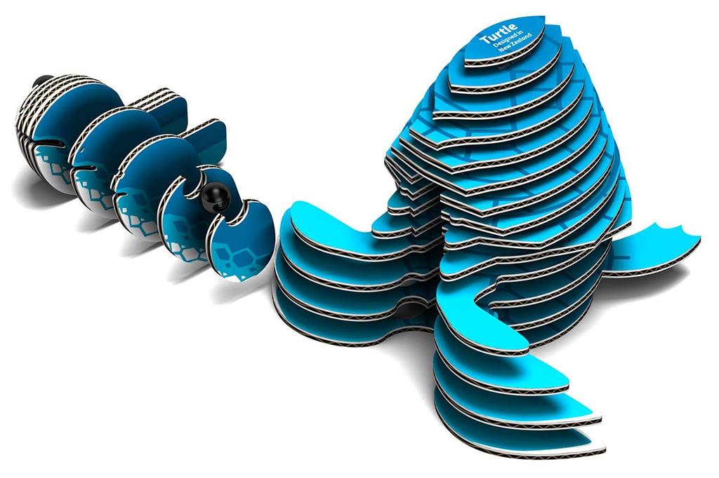 EUGY Turtle Paper 3D Puzzle An Educational Toy That Is Perfect As a Gift for Elementary School and Adults - Boys, Girls, Alike.