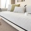 Herringbone Pattern Sofa Cover Chenille Sofa Pad Solid Color Living Room Sofa Cushion Non-Slip Home Couch Cushion Armrest Covers