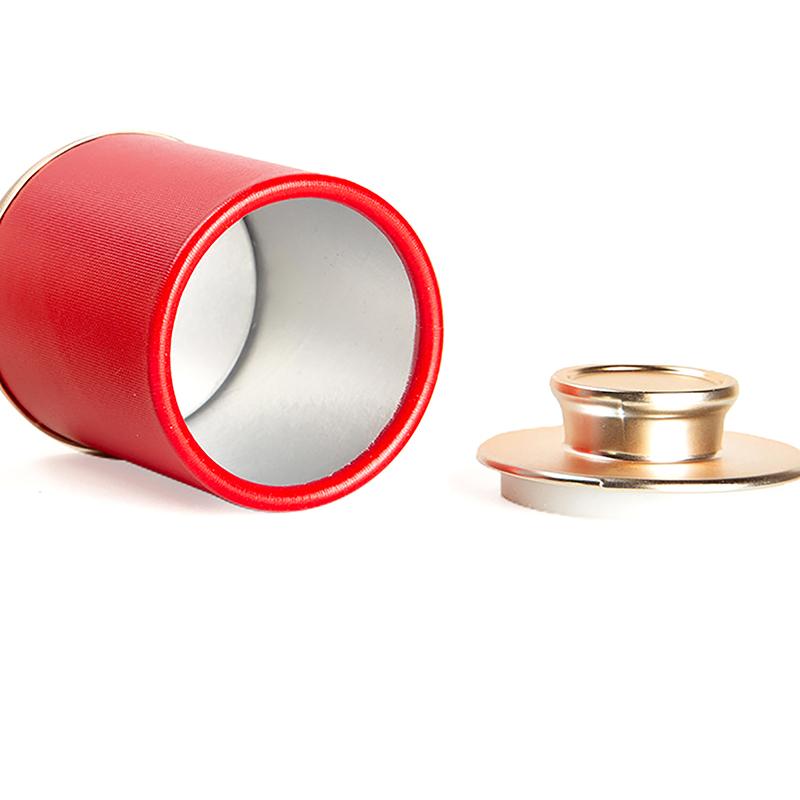 1Pc Solid Mini Empty Tea Tin Can Household Green Black Tea Sealed Jar Portable Travel Small Tea Packaging Box Paper Storage Can