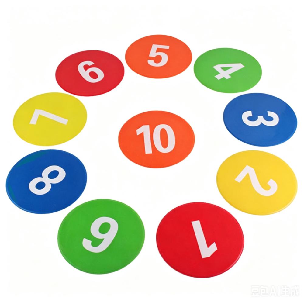 11PCS Round Flat Training Discs TPE Field Markers Professional Marker Set Classroom Games