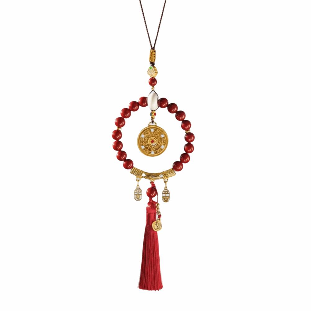 Five-Fortune Round Automobile Hanging Ornament Lucky Charm Jewelry Car Interior