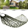 Portable Nylon Mesh Hammock With Rope Outdoor Sleeping Bed Camping Hammock  Travel