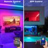 APP+Bluetooth Led Strip Light Music Sync RGB 5050 Led Tape Bluetooth Control Flexible Ribbon for Room Party Decoration TV Backlight
