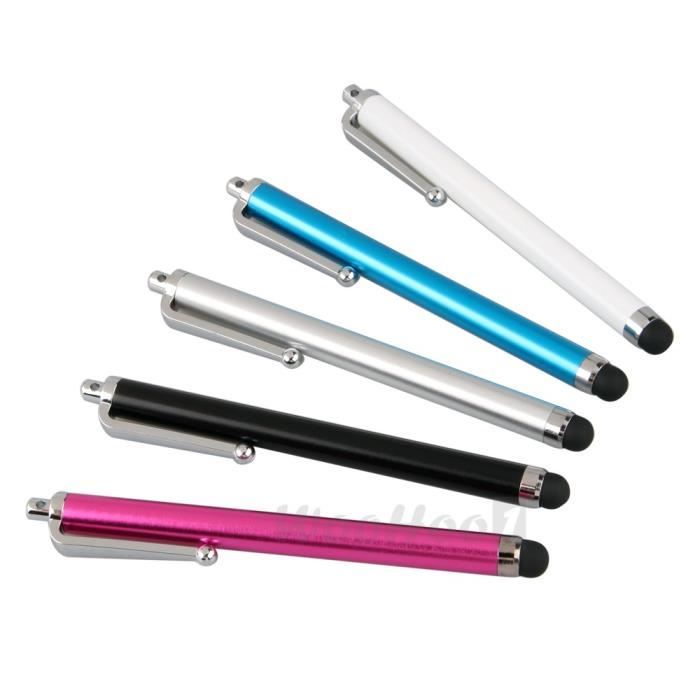 Stylet Capacitif - 5X - Compatible avec Apple iPad - 5 Couleurs - Alliage d'Aluminium - 11.5cm
