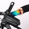 Bike Bag Frame Front Top Tube Cycling Bag Reflective Waterproof 7.0in Phone Case Touchscreen Bag MTB Pack Bicycle