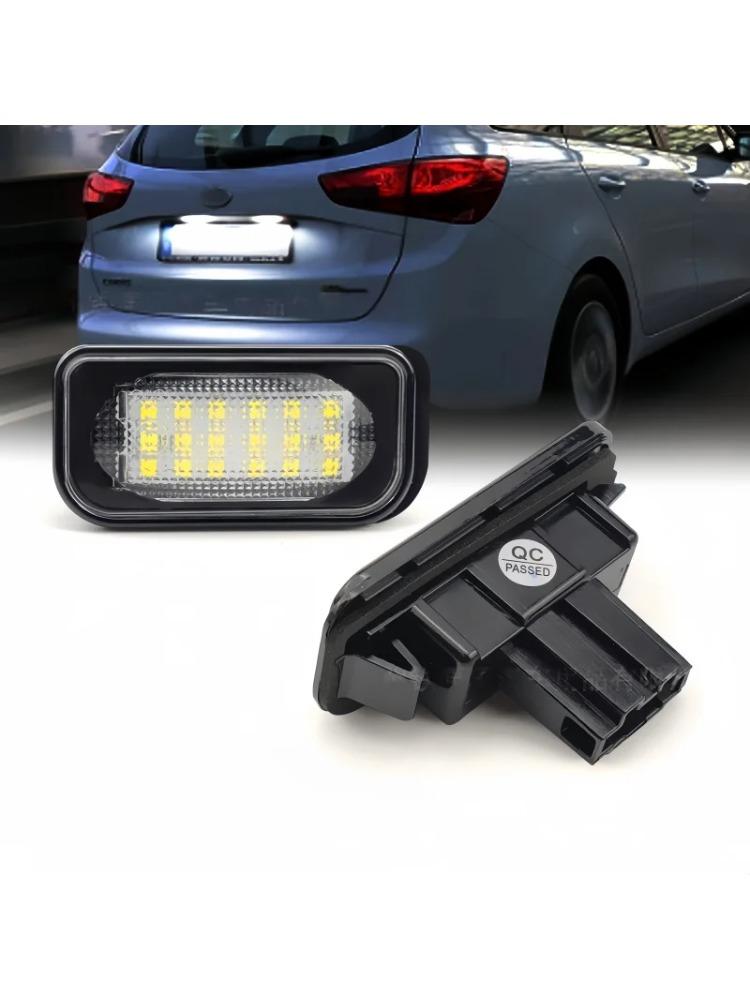 2pcs For Mercedes Benz C-class LED License Number Plate Light W203 4Door 2001-2007 R230 W209 C209 A209 SL CLK Class Canbus