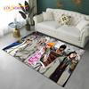 Japan Anime Cartoon HD Bleach 3D Carpet Rug for Home Living Room Bedroom Sofa Doormat Decor,Child Area Rug Non-slip Floor Mat