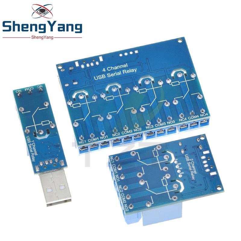 1/3 шт. LCUS-1 /2 /4-канальный USB-релейный модуль TZT Электронный преобразователь USB-переключатель интеллектуального управления для arduino