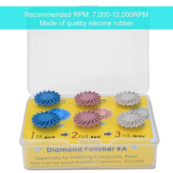 6 шт./кор., набор дисков для полировки зубов, принадлежности для отбеливания зубов для стоматолога