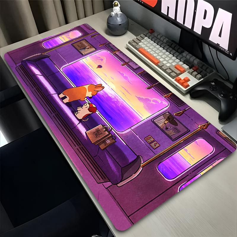 Rubber Mouse Pad Kawaii Nonslip Desk Mat Corgi Dog Cute Large Gaming Mousepad Gamer Hd Printing Mousepad Game Keyboard Pads Xxl