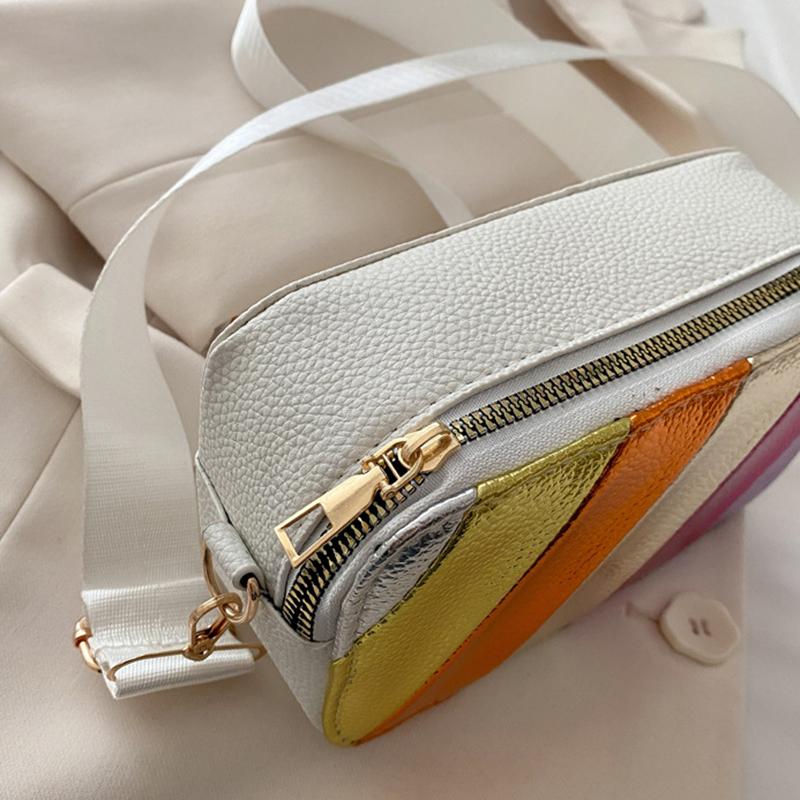 Пэчворк Женские Сумки Через Плечо Кроссбоди Модный Квадратный Дизайн Маленький Кошелек и Сумка Шоппинг Тренд Сумка CLE