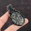 Подвеска из драгоценного камня Ocean Jasper, обернутая медной проволокой, ювелирное изделие, уникальный медный дизайн, обернутая проволокой подвеска, подарок для матери, кулон ручной работы