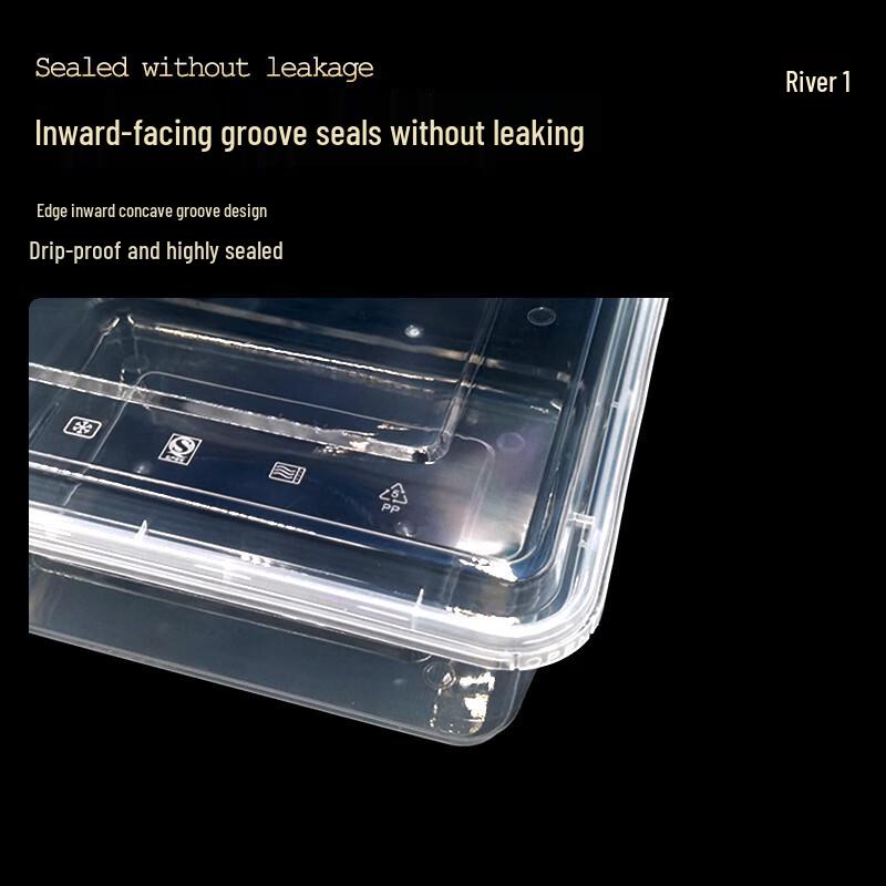 1500ml Disposable Rectangular Microwaveable Food Container